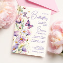 Search for enchanted bridal shower invitations Purple