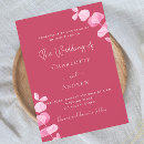 Search for pink magenta wedding invitations Elegant