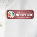 Search for red name tags Small business customer service