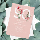 Search for red 90th birthday invitations Elegant