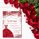 Search for sparkle dress invitations Red