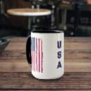 Search for flag text mugs Red white and blue