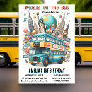 Search for bus birthday invitations Wheels on the bus
