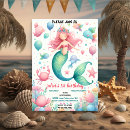 Search for ocean 1st birthday invitations Pool party