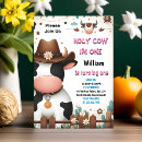 Search for holy cow im one 1st birthday invitations For kids