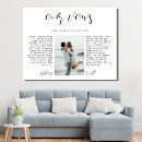 Search for wedding vow canvas prints Handwritten lettering