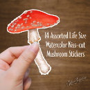 Search for toadstool stickers Watercolor