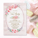 Search for floral tea party invitations Gold