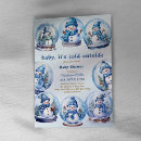 Search for snowman baby shower invitations Blue