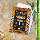 Search for tiger print invitations Big cat