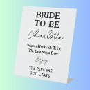 Search for bachelorette signs Bride