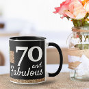 Search for seventy years mugs Elegant