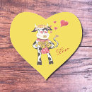 Search for cow hearts stickers Farm animal