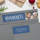 Search for wonder return address labels Merry christmas