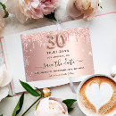 Search for 30th birthday save the dates Rose gold