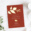 Search for fall in love wedding invitations Terracotta