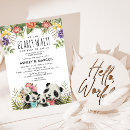 Search for panda baby shower invitations Modern