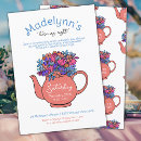 Search for tea party invitations Girly