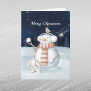 Search for rabbit christmas cards Watercolor