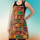 Search for book lovers aprons Reading