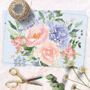 Search for watercolor tissue paper Hydrangea
