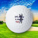 Search for 70th birthday golf balls Seventy