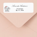 Search for white elephant return address labels Cute