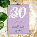 Search for foil 30th birthday invitations Real gold foil