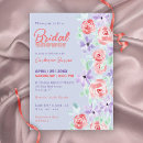 Search for lavender bridal shower invitations Watercolor flowers