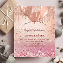 Search for glam quinceanera invitations Glitter