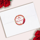 Search for round red rose stickers Mis quince anos
