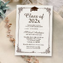 Search for vintage frame graduation invitations Classic