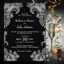 Search for black lace invitations Modern
