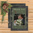 Search for holly berries thank you cards Rustic