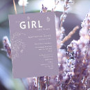 Search for lavender baby girl shower invitations Butterfly