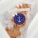 Search for love is sweet wedding stickers Navy blue