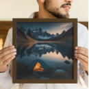 Search for tent camping art Lake