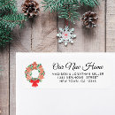 Search for our new address return address labels Watercolor