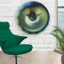 Search for teal abstract clocks Green