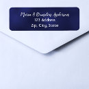 Search for midnight blue return address labels White
