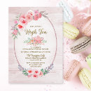 Search for high tea bridal shower invitations Rustic