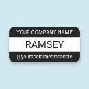 Search for black and white id badges Corporate