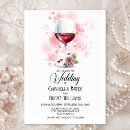 Search for wine glass wedding invitations Champagne