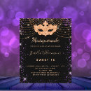 Search for sweet 16 masquerade Black and gold