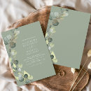 Search for elegant eucalyptus wedding invitations Botanical