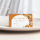 Search for floral enclosure cards Pumpkin