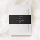 Search for wedding invitation belly bands Elegant