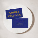 Search for blue and gold business cards Unique