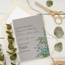 Search for forest green wedding invitations Botanical