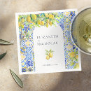 Search for amalfi coast napkins Blue and yellow